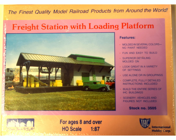 discontinued freight station with loading platform. photo