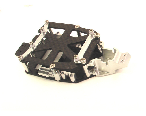 discontinued Carbon Fiber Complete Chassis (Silver) - Losi 1/36 photo