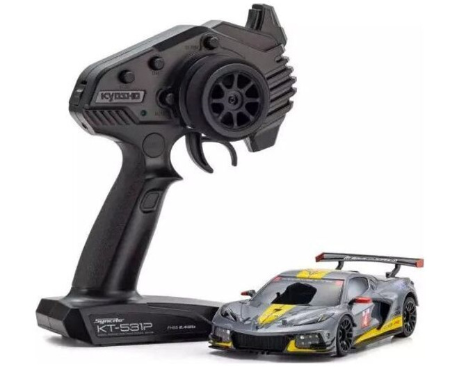 Mini-Z Rwd Mr-04 Readyset Chevrolet Corvette C8.R Gunmetal photo