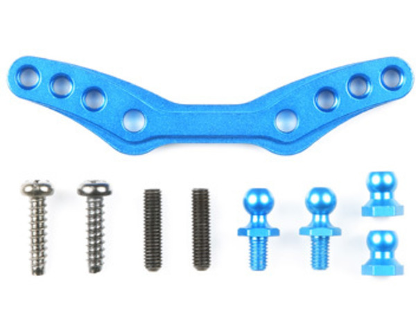 RC M05 Front Aluminum Damper Stay - Blue photo