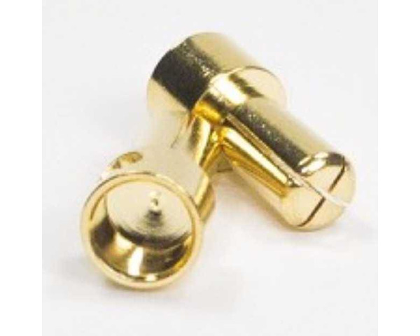 5mm Pure Copper Gold Plated Bullet Connectors (1 pair) Males photo