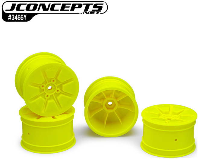 Pioneer - RC10b7/RC10b7d 2.2 2WD/4WD Buggy Rear Wheel Yellow - 4 photo