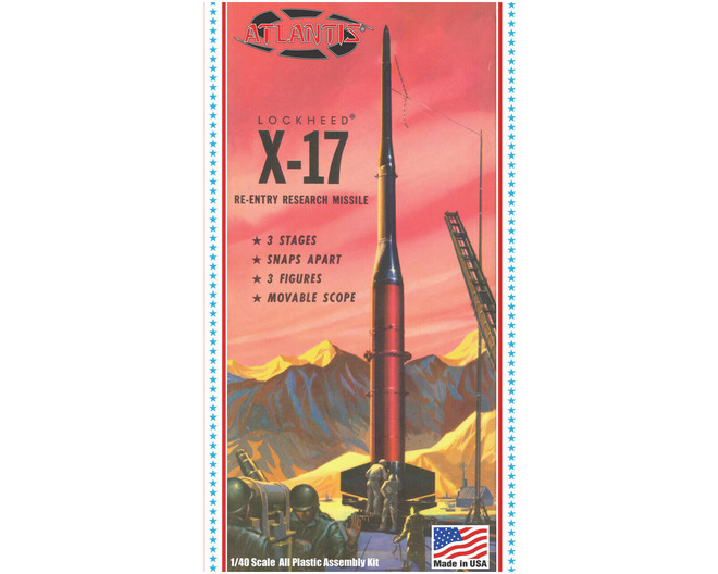 1/40 Lockheed USAF X-17 Research Rocket Plastic Model Kit photo