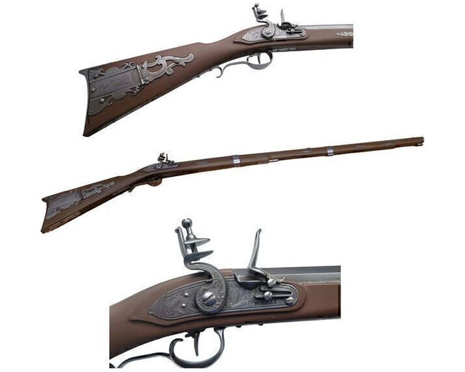 1:1 Kentucky Long Rifle American Muzzleloader Plastic Model Kit