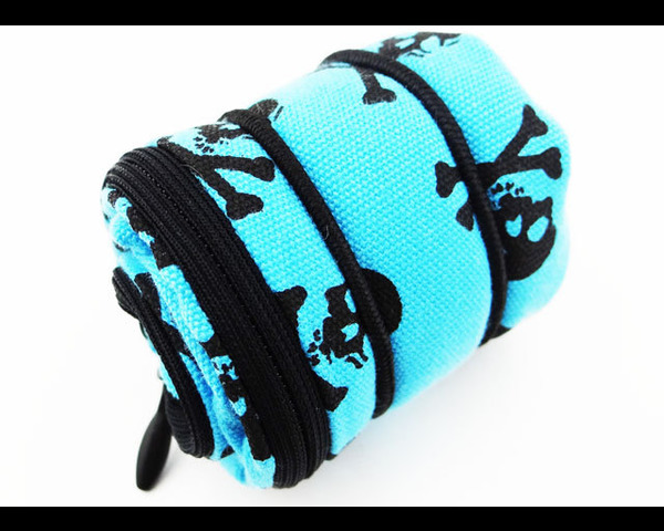 discontinued 1:10 Scale Black and Blue Skull Sleeping Bag (Toy) photo