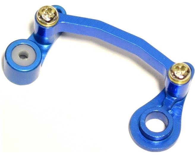 Tap to zoom Aluminum Steering Bellcrank Kit (blue) - ASC 1/18