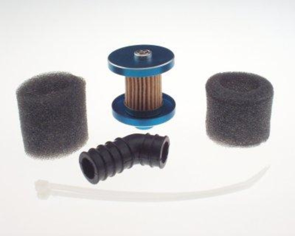Blue Aluminum Two Stage Air Filter .15 photo