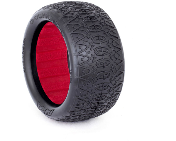 1/10 Buggy EVO Chainlink Rear Tires Super Soft w/ Red Insert photo