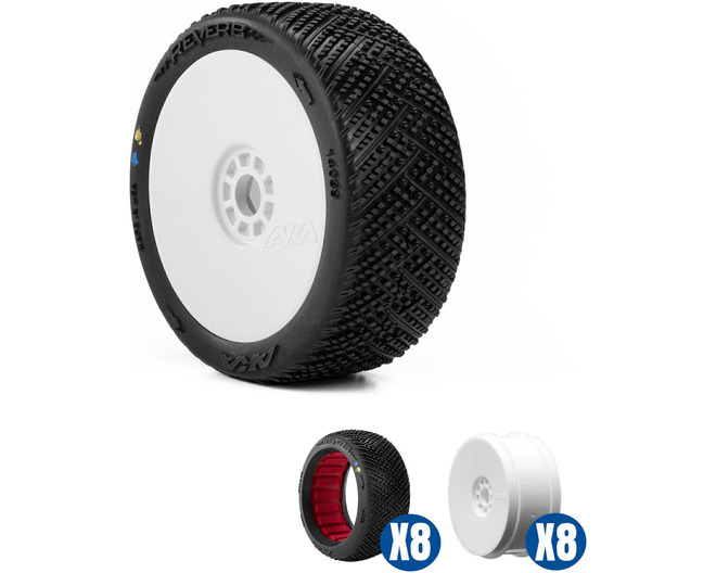 Reverb SLW Off-Road Tires Racer Bundle White Wheels: Buggy