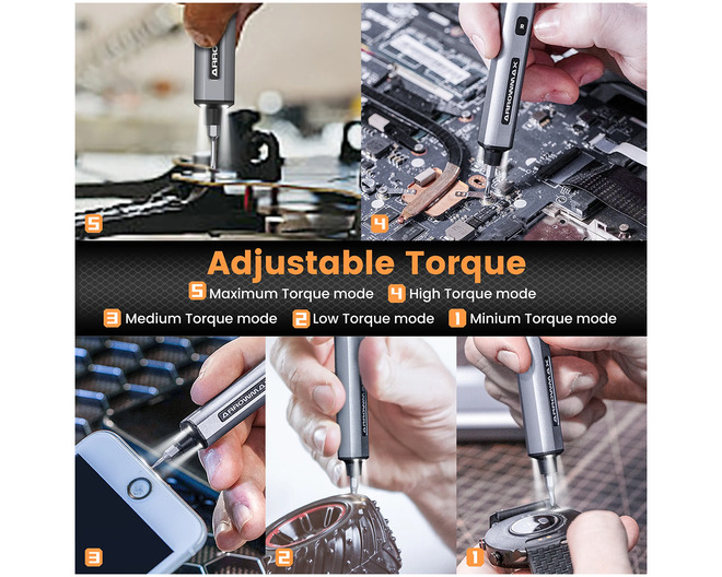 SES Electric Screwdriver 72 in 1 - Space Gray Case