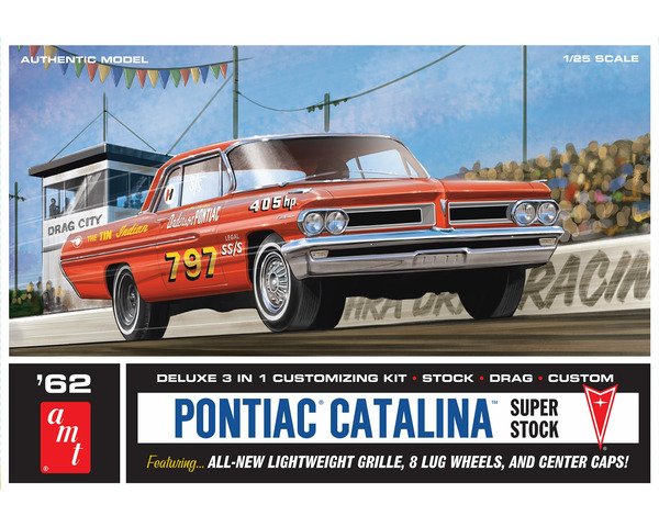 1/25 1962 Pontiac Catalina Super Stock Plastic Model Kit photo