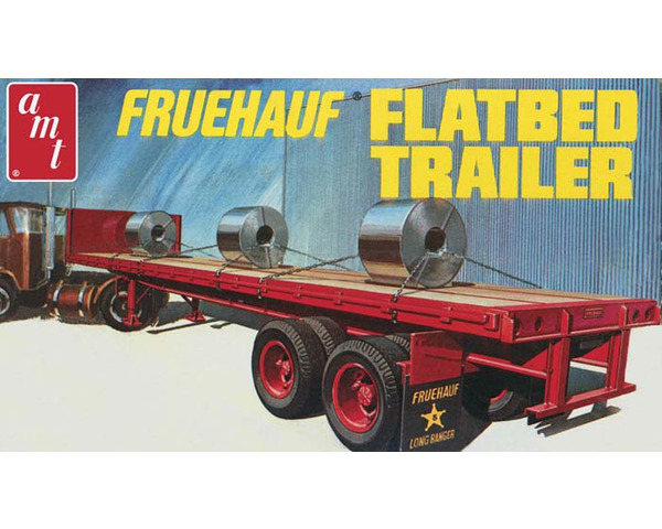 discontinued AMT 1/25 Fruehauf Flatbed Trailer photo