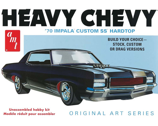 discontinued AMT 1/25 1970 Chevy Impala Heavy Chevy Orig Art Ser photo