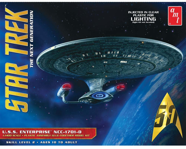 1/1400 Star Trek USS Enterprise 1701-D Clear Ed photo