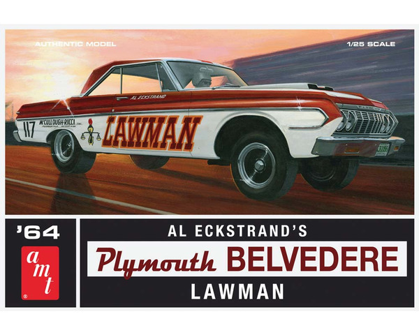 discontinued  1/25 1964 Plymouth Belvedere Lawman Super Stock photo