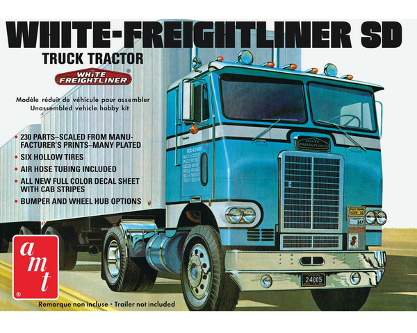 1/25 White Freightliner Single Drive Tractor photo