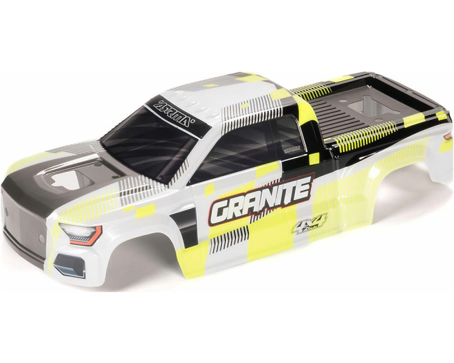 GRANITE 4x4 Clipless Painted Decaled Body Yellow photo