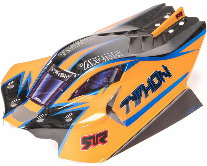 TYPHON 4x4 Clipless Painted Decaled Body Orange photo