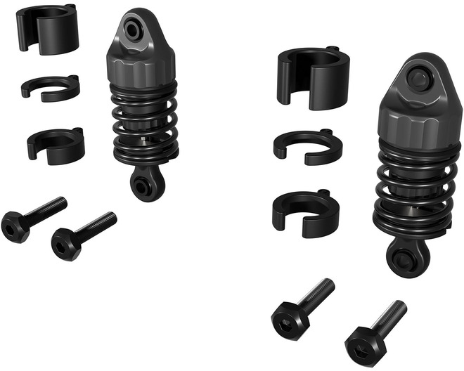 Front Shock Set 38.5mm Length 800cSt Oil 2Pcs - GROM