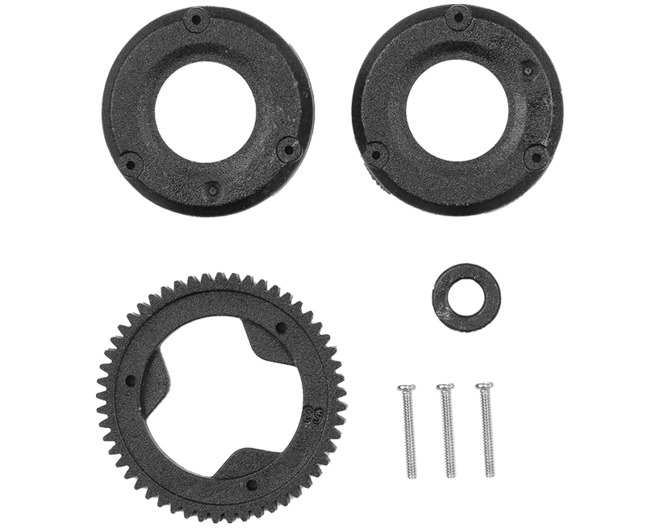 RC28R Spur Gear And Differential Cover Set photo