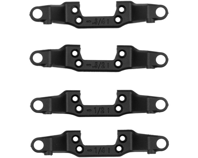 RC28R.1 Upper Front Arm Set 0.5 And 1.0 Degree Camber