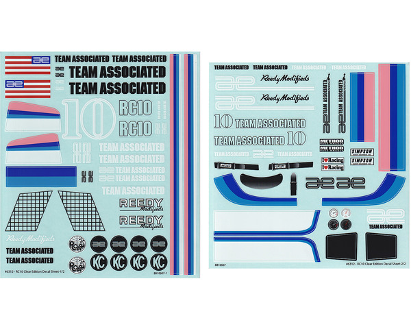 RC10CC Decal Sheets photo