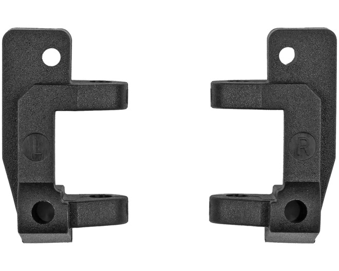 RC10 Front Caster Blocks 25 Deg Black