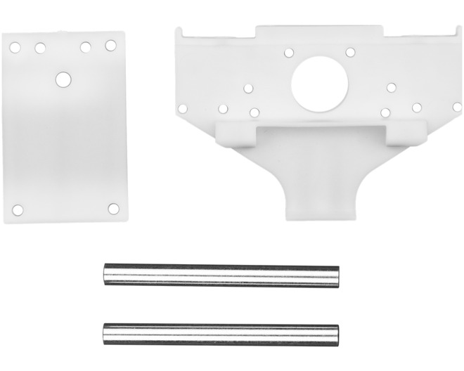 RC10 89 Stealth Car Rear Bulkhead W/Wing Tubes And Transmission photo