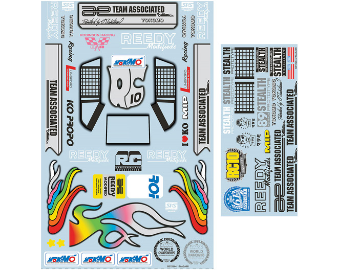 RC10 89 Stealth Car Masami Edition Decal Sheet photo