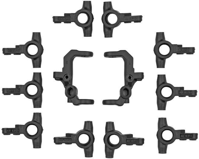 RC10T7 V2 Caster And Steering Blocks photo