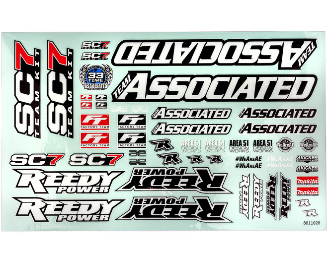 RC10SC7 Decal Sheet photo