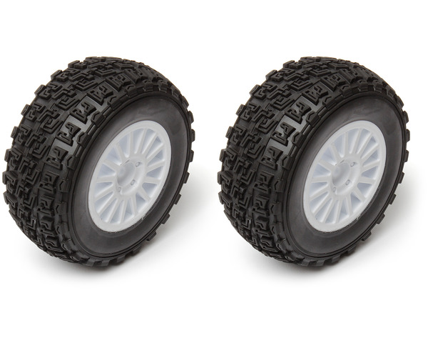 discontinued Wheel/Tires Mounted White ProRally Pair photo