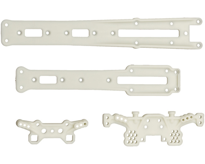 DC10 Plastic Shock Towers And Top Deck Natural photo