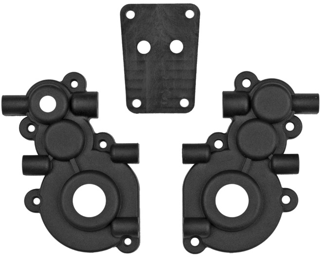 RC10GT Rear Arm And Shock Mounts Black photo