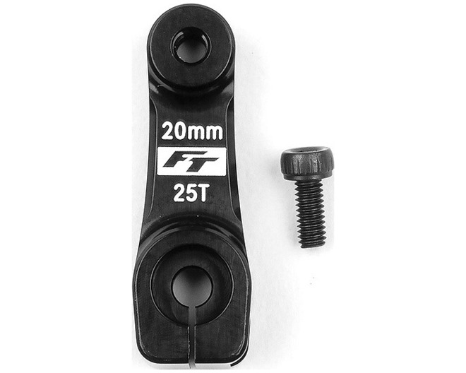 RC8 FT Aluminum Clamping Servo Horn 25t 20mm -2mm Offset photo