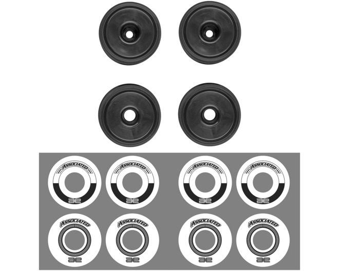 RC10F6 Classic Wheel Set Black photo