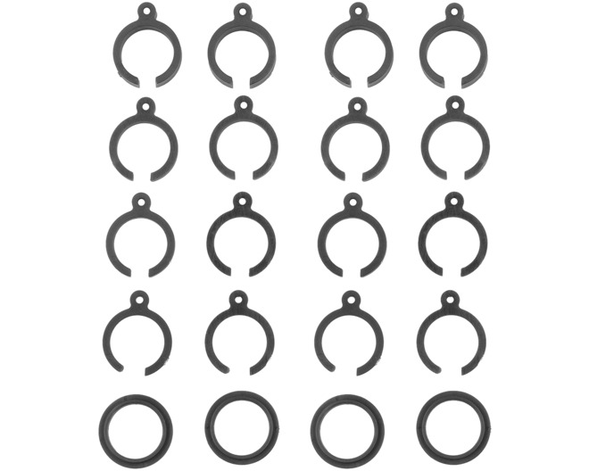 RB10 Retro Shock Spring Clips Gray