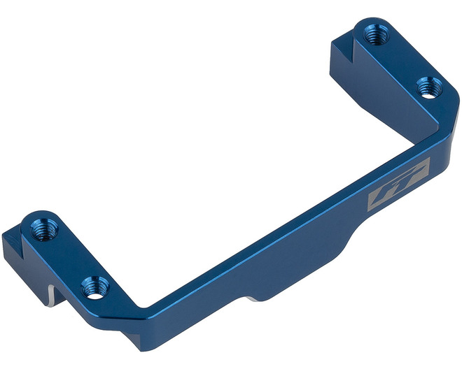 RC10B7 FT One-Piece Servo Mount blue aluminum photo