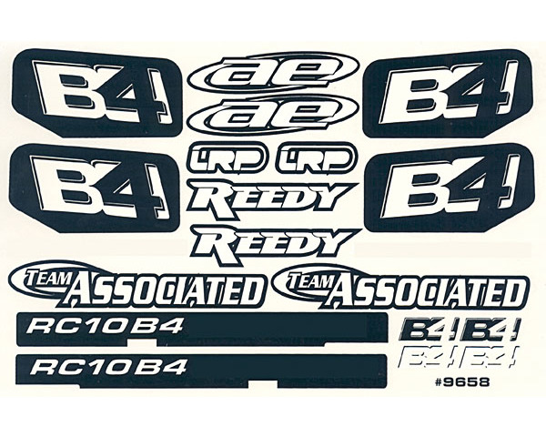discontinued Decal Sheet RC10B4 Logo photo
