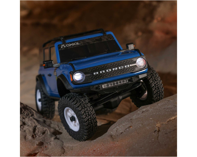 1/30 Scx30 Ford Bronco 4x4 RTR Brushed Rock Crawler Blue