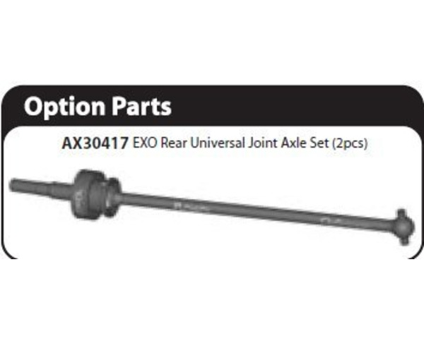 Axial Rear Universal Joint Axle Set EXO (2) photo