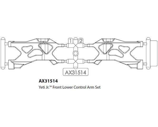 AX31514 Front Lower Control Arm Set Yeti Jr photo