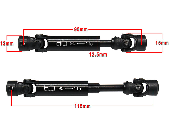 Steel / 6061 U-Joints Center Drive Shafts AXP8 photo