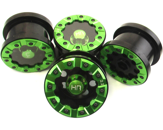 Tap to zoom 2.2Green Beadlock R N R black wheel