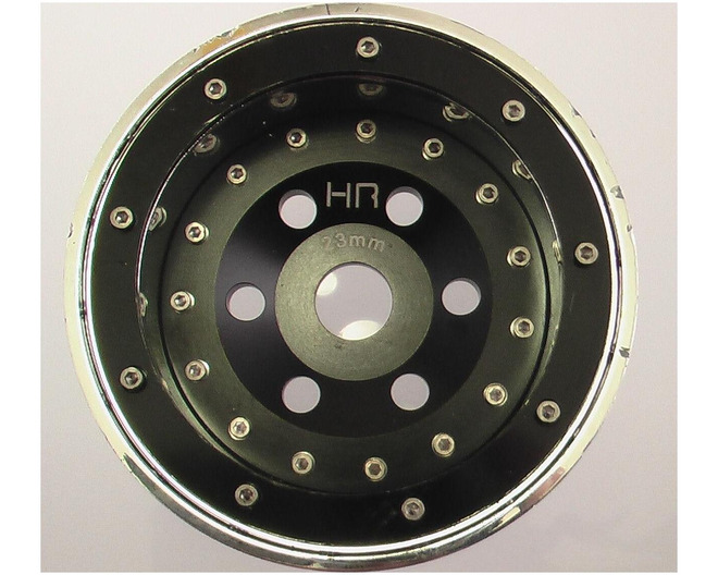 discontinued Black Aluminum Six Shooter 40s Beadlock Wheels 23mm