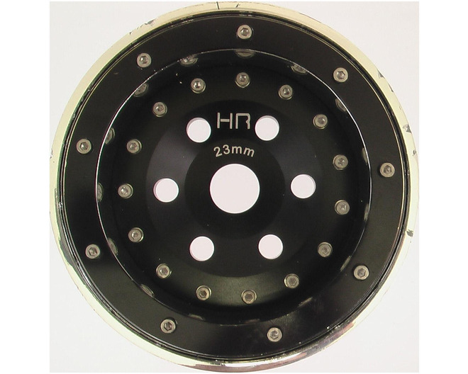 discontinued Black Aluminum Six Shooter 40s Beadlock Wheels 23mm