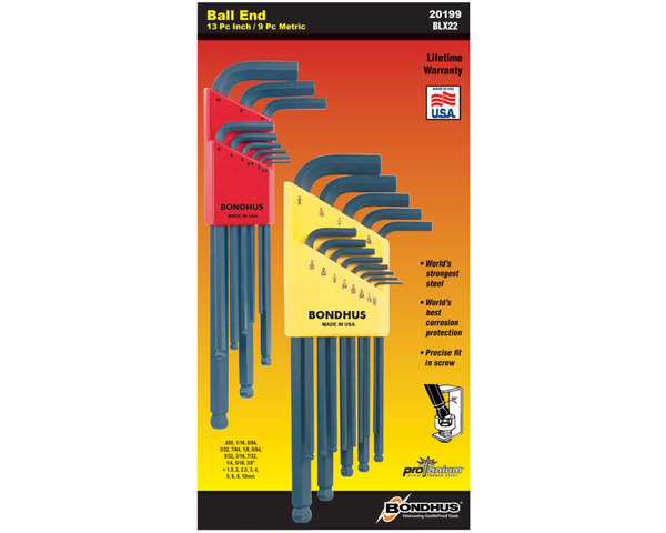 Ball End L-Wrench Combo Set 10937 & 10999 photo