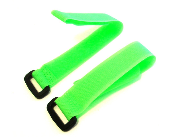 Green hook and loop Straps 200mm photo