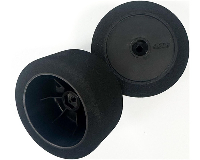 1/10 BSR 2.4" Rear Pre-Mounted Foam Buggy Tires, Blue Compound (