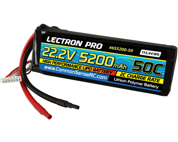 Lectron Pro 22.2V 5200mAh 50C Lipo Battery photo
